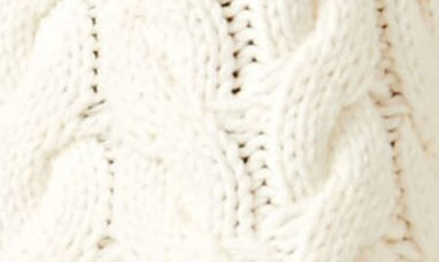 Shop Free People Sandre Cable Stitch Pullover In Ivory