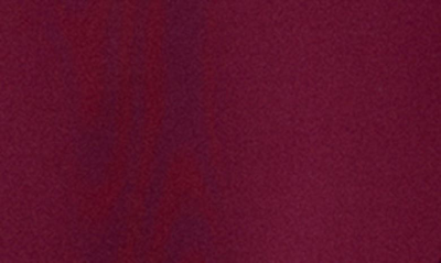 Xscape Ruched Scuba Ruffle Gown In Wine
