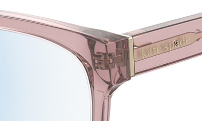 Shop Kate Spade Evie 48mm Blue Light Blocking Reading Glasses In Pink