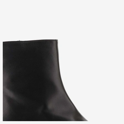 Shop Carel Paris Leather And Patent Ankle Boot In Nero