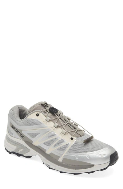 Shop Salomon Gender Inclusive Xt-wings 2 Sneaker In Lunar Rock/ Silver/ Gray