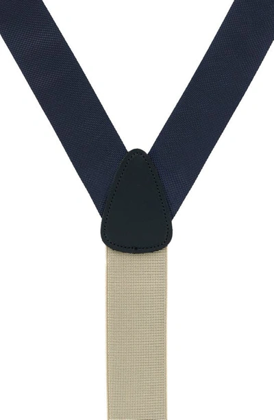 Shop Trafalgar Hudson Suspenders In Navy