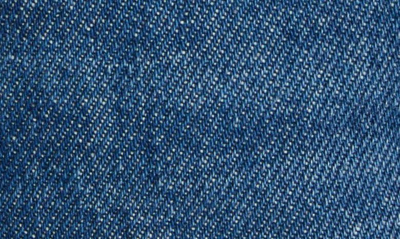 Shop Versace Buckle Detail Nonstretch Straight Leg Jeans In Medium Blue