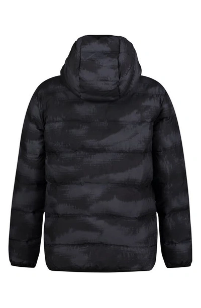Shop Under Armour Kids' Pronto Water Repellent Hooded Puffer Jacket In Black