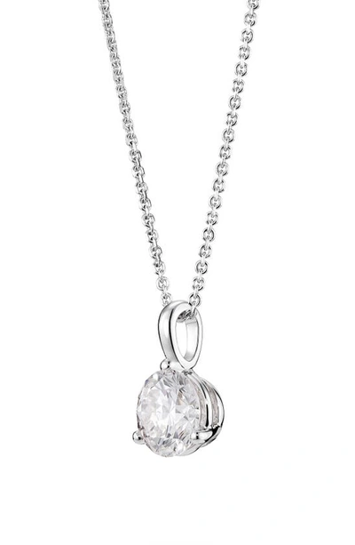 Shop Lightbox Lab-grown Diamond Bail Pendant Necklace In 1.0ctw White Gold