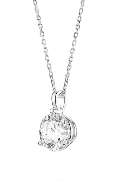 Shop Lightbox Lab-grown Diamond Bail Pendant Necklace In 2.0ctw White Gold