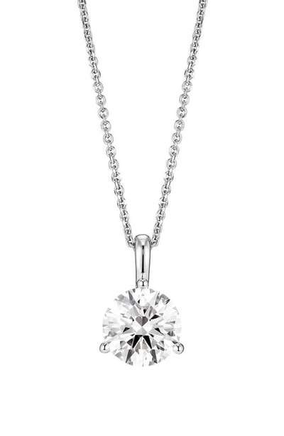 Shop Lightbox Lab-grown Diamond Bail Pendant Necklace In 1.5ctw White Gold
