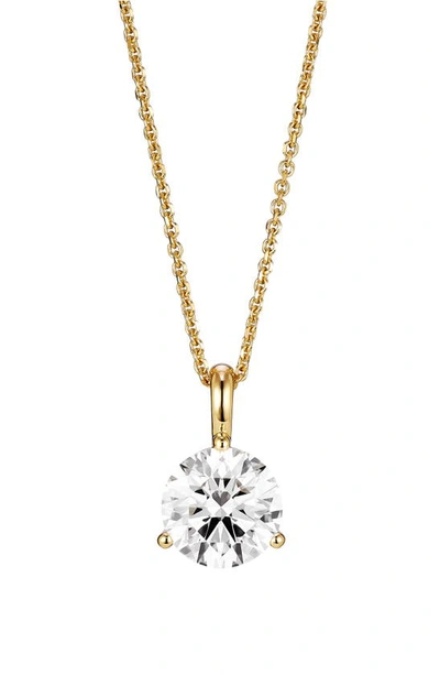 Shop Lightbox Lab-grown Diamond Bail Pendant Necklace In 1.5ctw Gold
