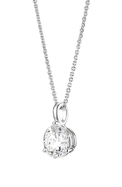 Shop Lightbox Lab-grown Diamond Bail Pendant Necklace In 1.5ctw White Gold