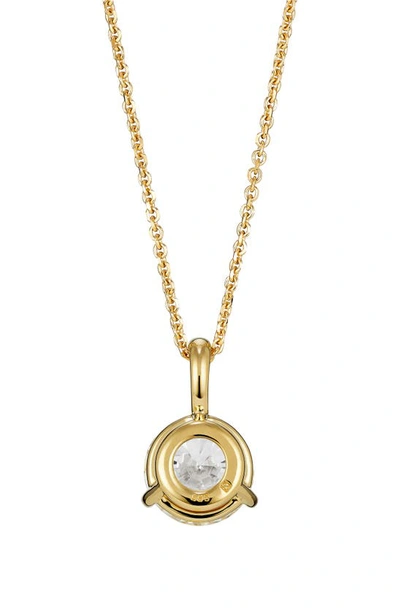 Shop Lightbox Lab-grown Diamond Bail Pendant Necklace In 1.5ctw Gold