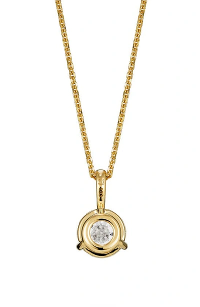 Shop Lightbox Lab-grown Diamond Bail Pendant Necklace In 1.0ctw Gold