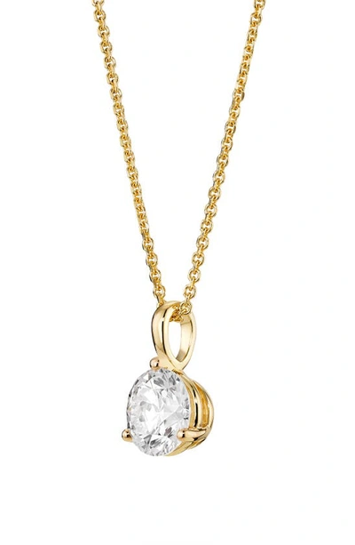 Shop Lightbox Lab-grown Diamond Bail Pendant Necklace In 1.0ctw Gold