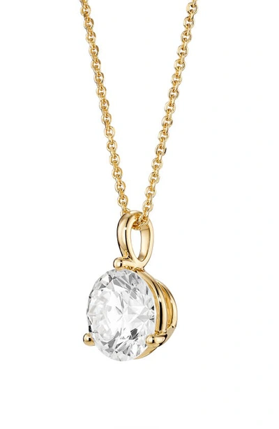 Shop Lightbox Lab-grown Diamond Bail Pendant Necklace In 2.0ctw Gold