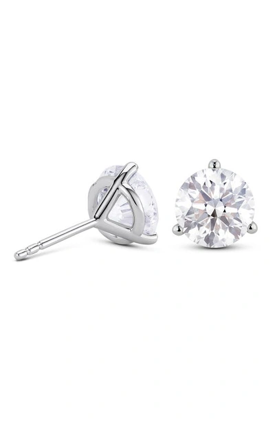 Shop Lightbox Round Lab Grown Diamond Stud Earrings In 3.5ctw White Gold