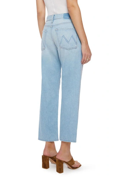 Shop Mother The Ditcher High Waist Crop Straight Leg Jeans In Unripped