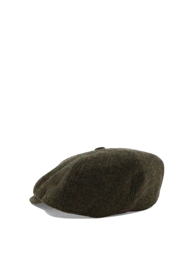 Shop Barbour "claymore" Bakerboy Hat In Green