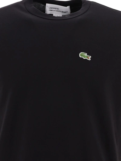 Shop Comme Des Garçons "lacoste X " T-shirt In Black