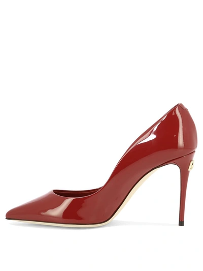 Shop Dolce & Gabbana Patent Leather Pumps In Red