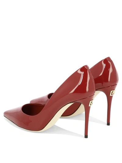 Shop Dolce & Gabbana Patent Leather Pumps In Red