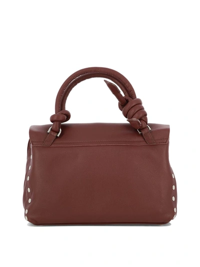 Shop Zanellato "postina Piuma Knot S" Handbag In Bordeaux