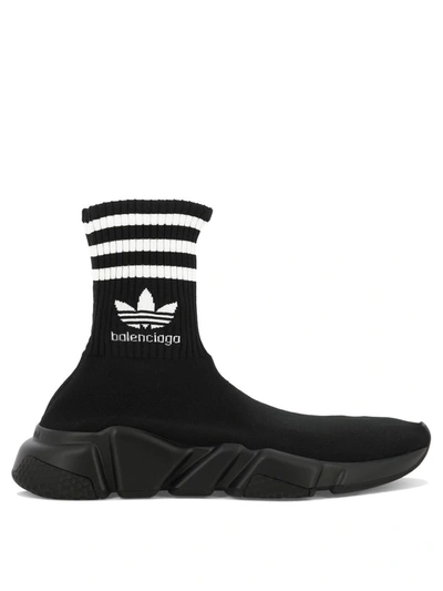 Shop Balenciaga X Adidas "speed" Sneakers In Black