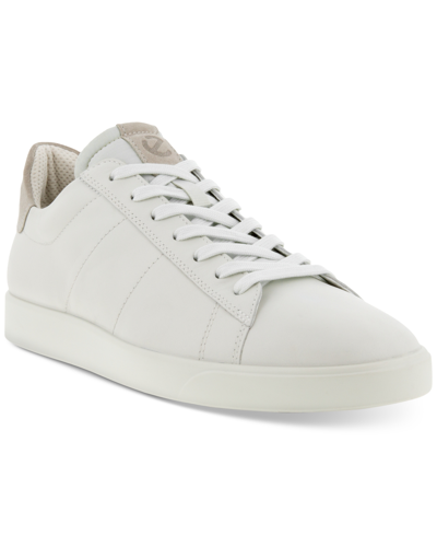Shop Ecco Men's Street Lite Retro Sneaker Men's Shoes In White/gravel
