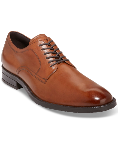Shop Cole Haan Men's Modern Essentials Plain Toe Oxford Shoes In British Tan