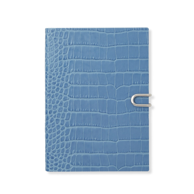 Shop Smythson 2024 Soho Weekly Diary With Slide In Mara In Nile Blue