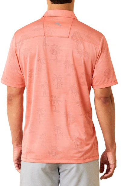 Tommy Bahama Palm Coast Palmera Islandzone® Recycled Polyester Polo In Shellrossa