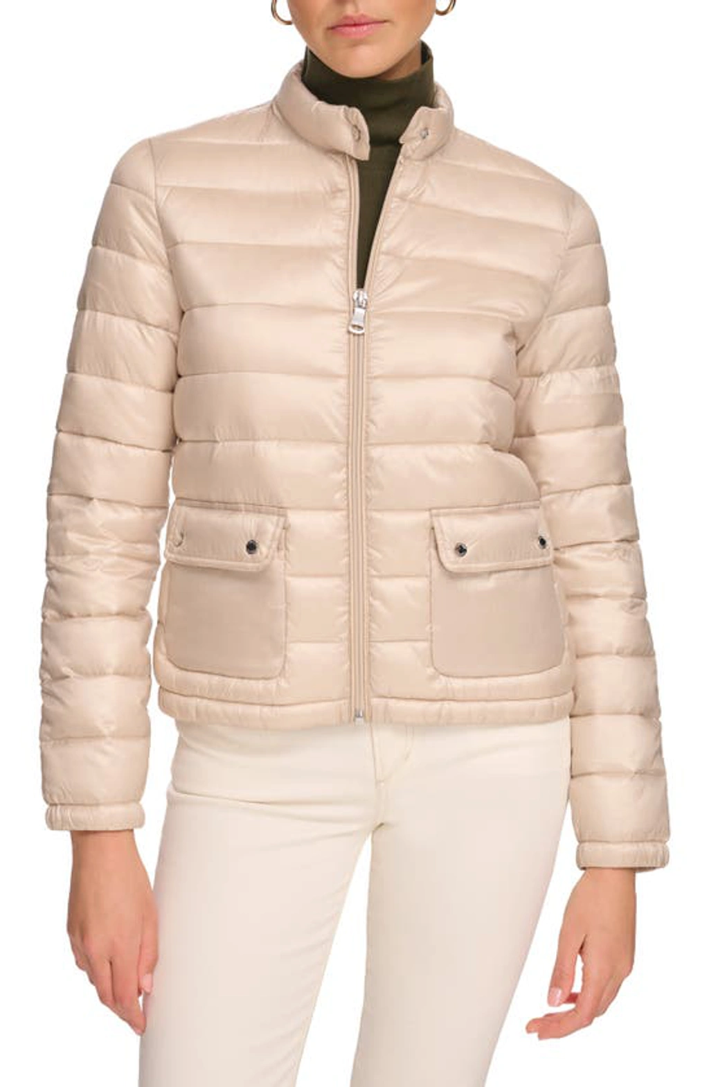 Calvin klein padded moto jacket hotsell
