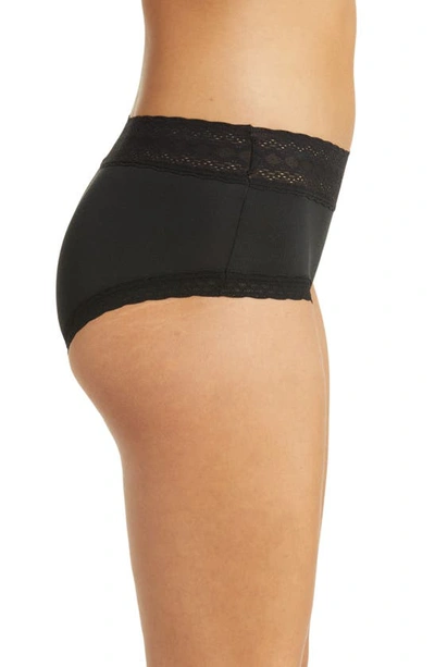 Meundies Feelfree Lace Hipster Briefs In Black