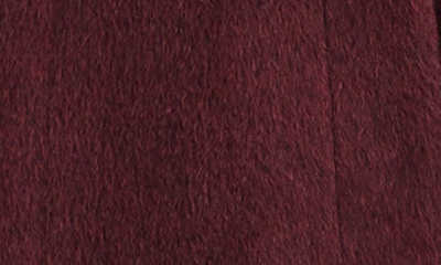 Sofia Cashmere Alpaca Snap Button Coat In Bordeaux