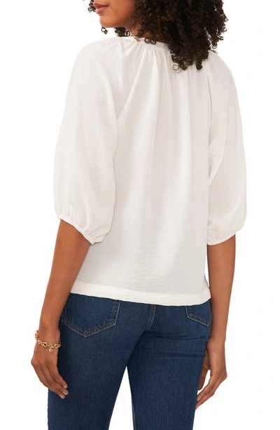 Shop Vince Camuto Balloon Sleeve Top In New Ivory