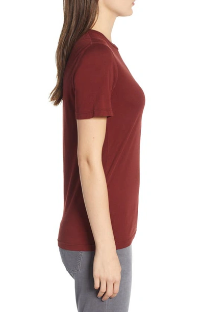 Shop Ag Crewneck Tee In Tannic Red