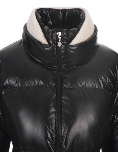 Shop Moncler Black Vistule Short Down Jacket In Nero