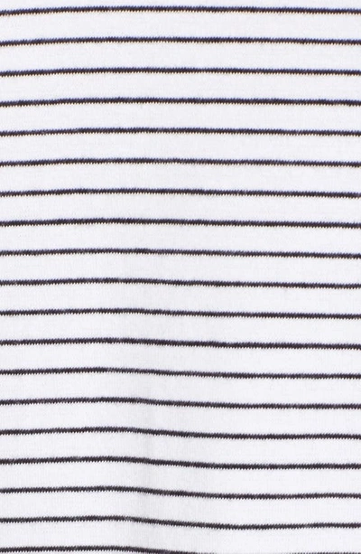 Shop Ag Henson Stripe Tee In True White / True Black