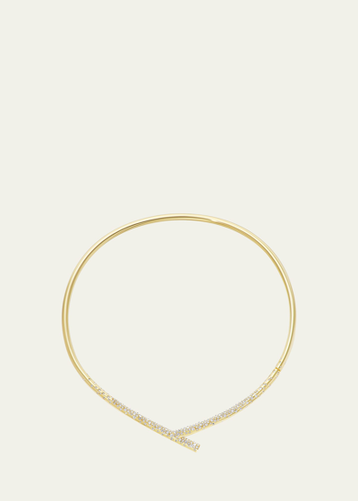 Shop Tabayer 18k Yellow Gold Fairmined Oera Choker Necklace With Diamonds