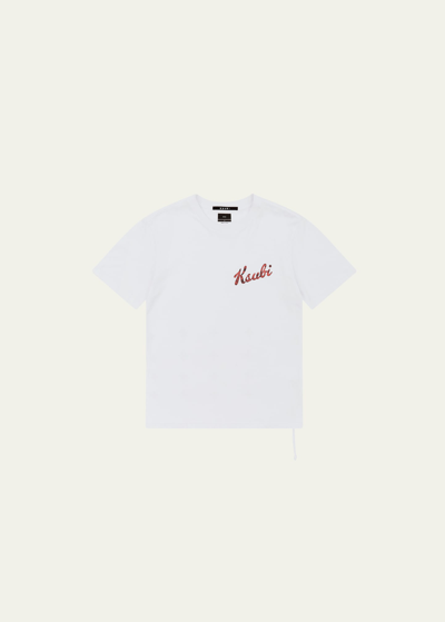 Shop Ksubi Men's Autograph Logo T-shirt In White