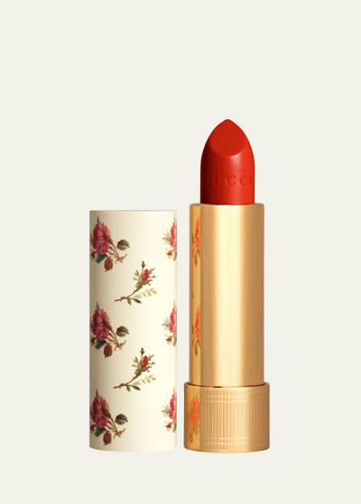 Shop Gucci Rouge &#224 L&#232vres Voile Lipstick In 500 Odalie Red