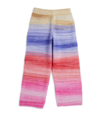 Shop Missoni Wool-alpaca Blend Striped Sweatpants (6-12 Years) In Multi
