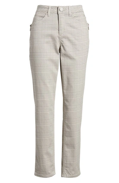 Shop Wit & Wisdom 'ab'solution Houndstooth Slim Pants In Grey