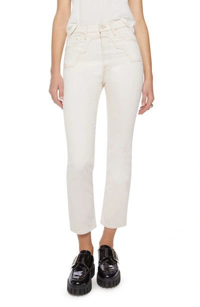 Shop Mother The Buckle Bunny Rider High Waist Ankle Straight Leg Jeans In Act Natural