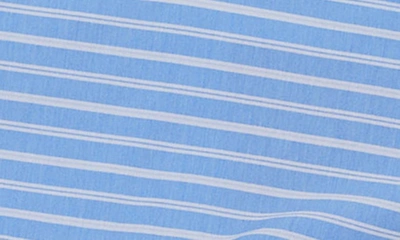 Eberjey Sleep Chic Printed Pajama Set In Nordic Stripes Vista Blueivory