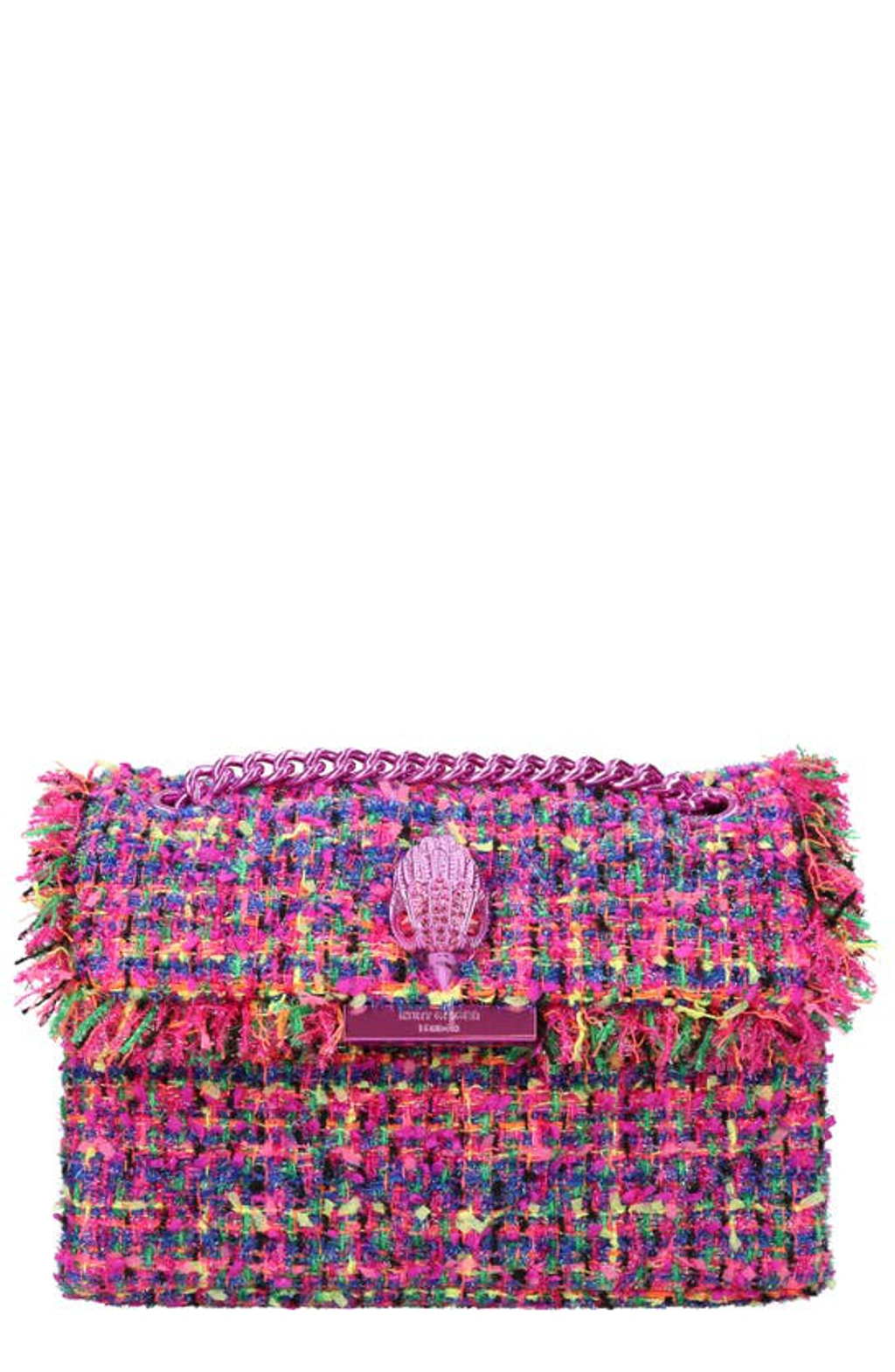 Kurt geiger pink tweed bag outlet