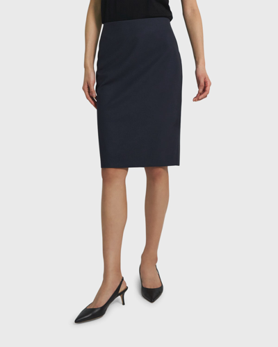 Shop Theory Stretch Wool Short Pencil Skirt In Nctrn Way