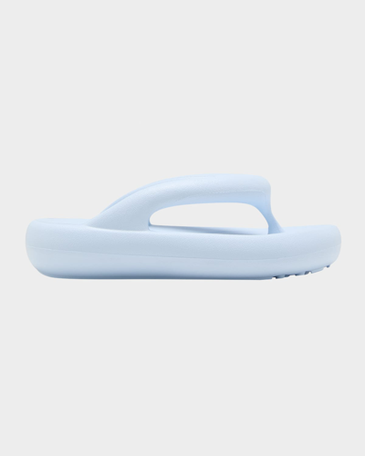 Shop Axel Arigato Delta Chubby Thong Sandals In Dusty Blue