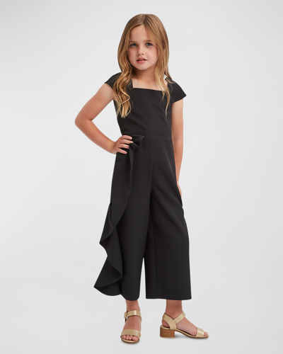 Shop Bardot Junior Girl's Trysta Flared Jumpsuit In Black