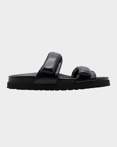 Shop Gia Borghini X Pernille Teisbaek Double-strap Sandals In Black