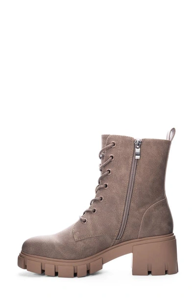 Shop Dirty Laundry Newz Combat Boot In Taupe