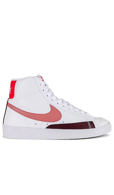 Shop Nike Blazer Mid '77 Next Nature Sneaker In White  Red  Stardust & Maroon